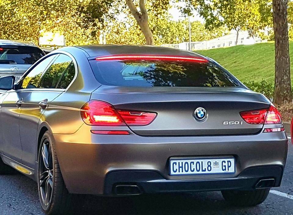 personalized number plate